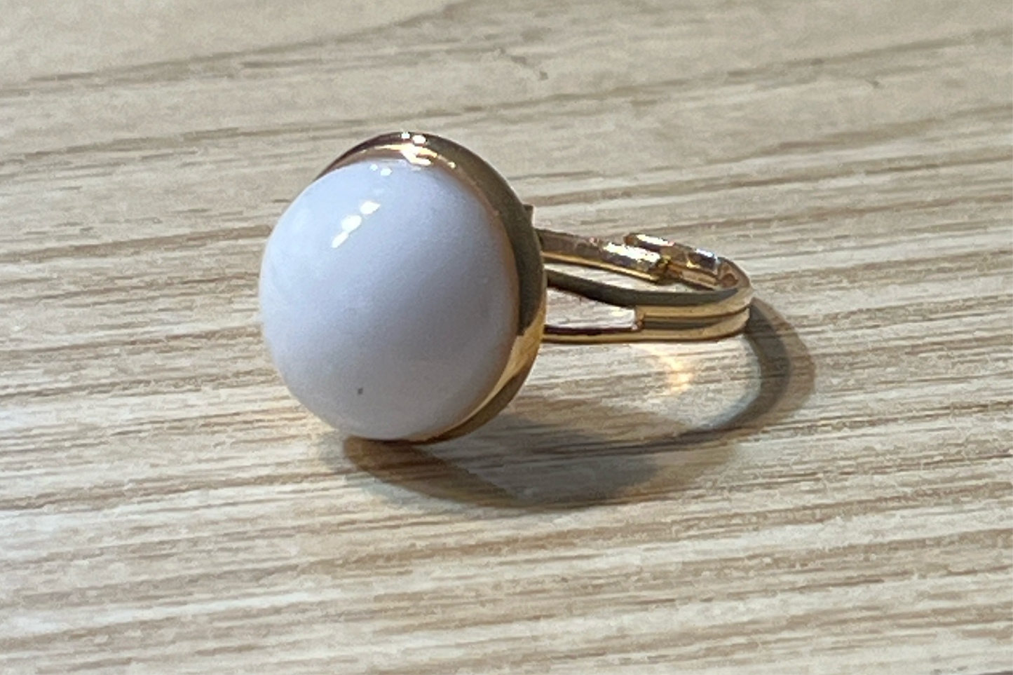 White “opal” ring