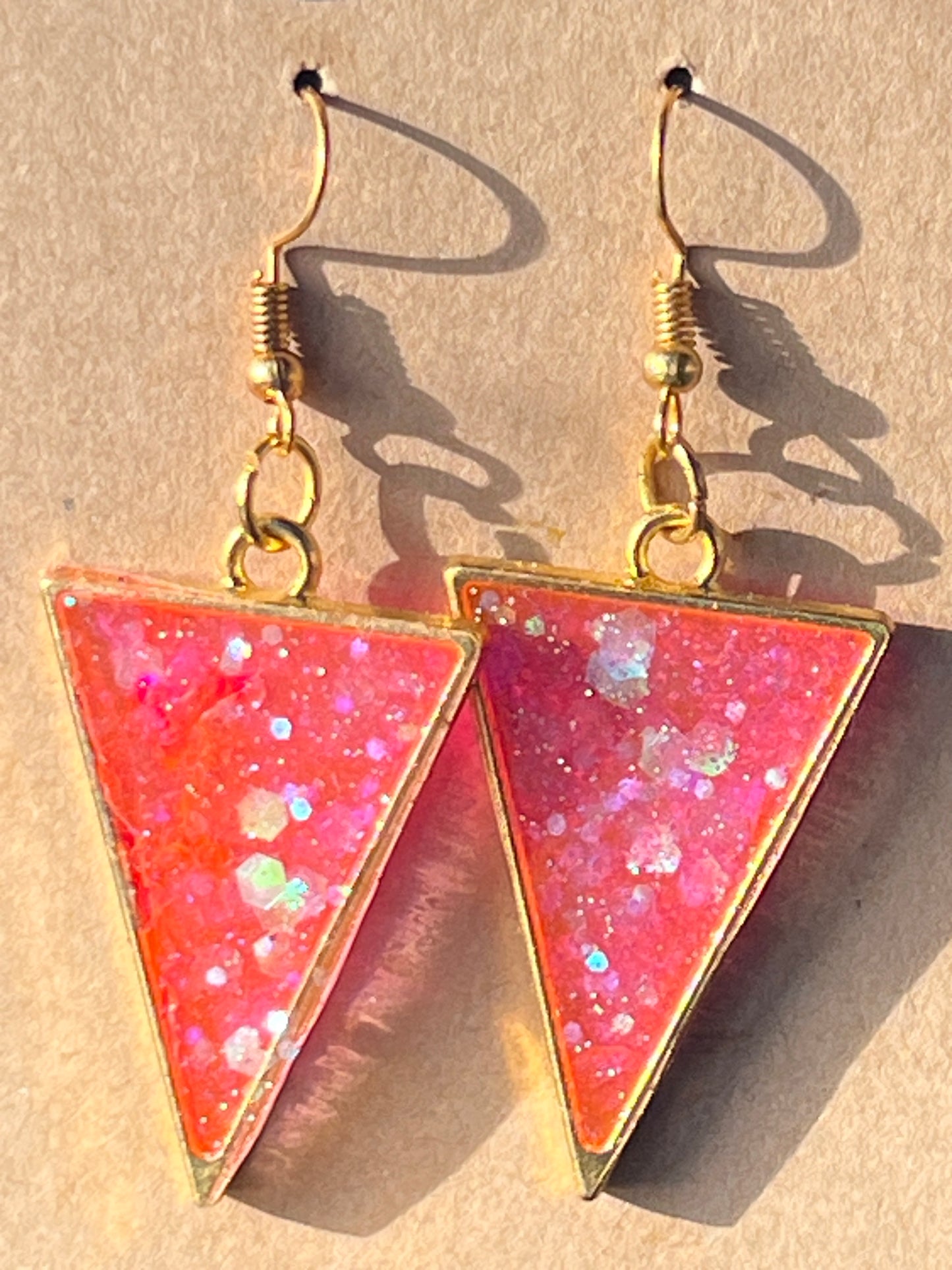 Hot pink triangles